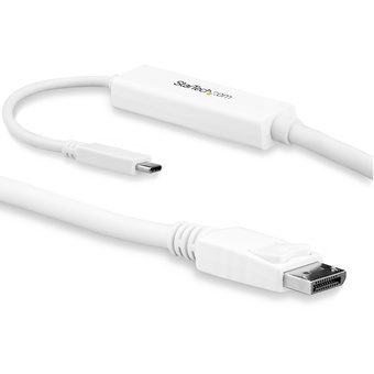 StarTech USB C to DisplayPort Cable - 4K 60Hz (3m, White)