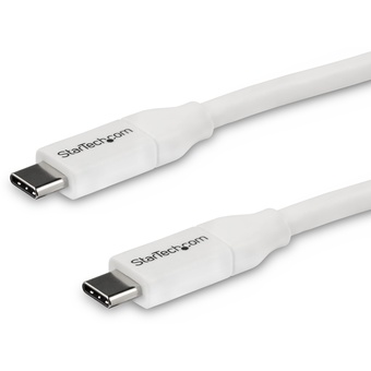 StarTech USB-C to USB-C Cable w/ 5A PD - USB 2.0 (4m, White)