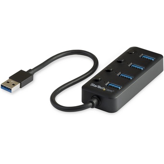 StarTech USB 3.0 4-Port Hub with On/Off Switches