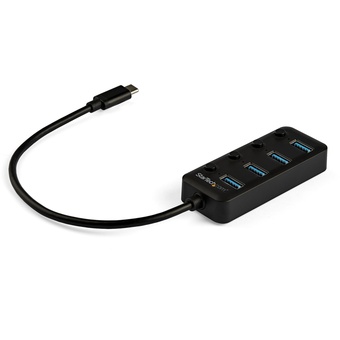 StarTech USB C 4-Port Hub with On/Off Switches