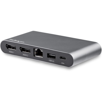 StarTech USB C Multiport Adapter Dual Display-Port with Power Delivery