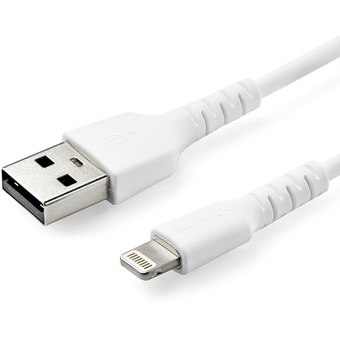 StarTech Heavy Duty USB-A to Lightning Cable (White, 2m)