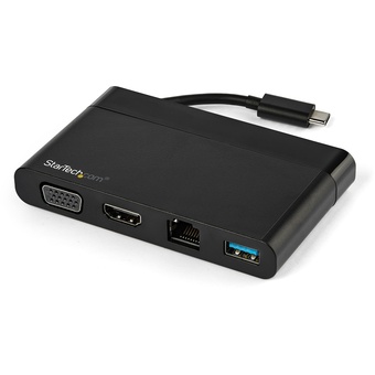 StarTech USB C Adapter - HDMI & VGA - 1xA - GbE