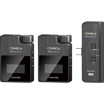 Comica Audio BoomX-D UC2 Ultracompact 2-Person Digital Wireless Microphone System for Android