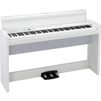 Korg LP-380U 88-Key Slim Digital Piano with Speakers (White)