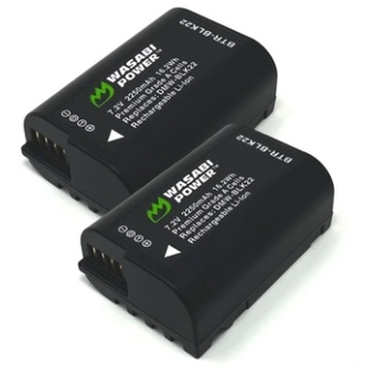 Wasabi Power BLK22 Battery for Panasonic (2 Pack)