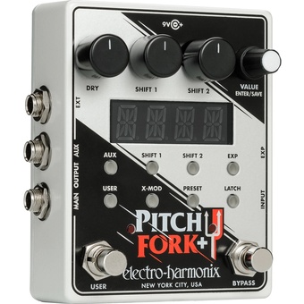 Electro-Harmonix Pitch Fork Plus Polyphonic Pitch Shifter Pedal