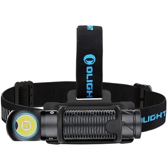 Olight Perun 2 Rechargeable Right-Angle LED Flashlight and Headband (Black)