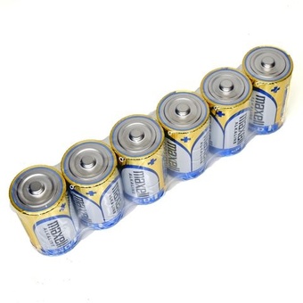 Maxell Alkaline Size D Battery (6-Pack)