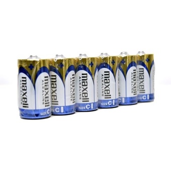 Maxell Alkaline Size C Battery (6 Pack)