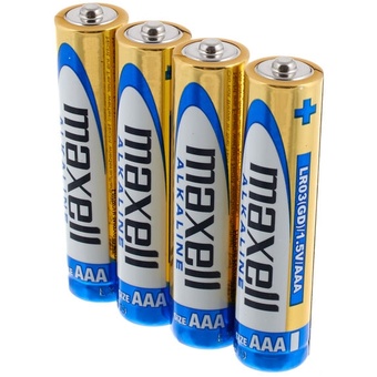 Maxell Alkaline AAA Battery (4 Pack)