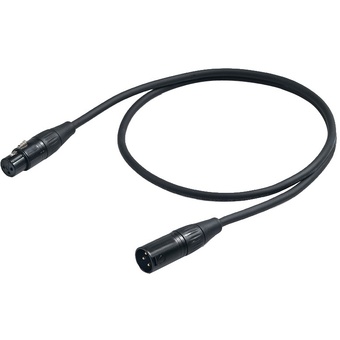 Proel DMX Lighting FXLR to MXLR 3Pin Cable (10m)