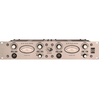 Avalon Design V55 Pure Class-A Dual-Mono Microphone Preamplifier with DI and Reamping (Silver)