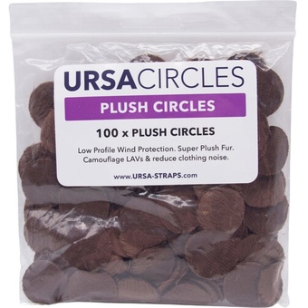 Ursa Plush Circles Lav Covers (100x, Brown)