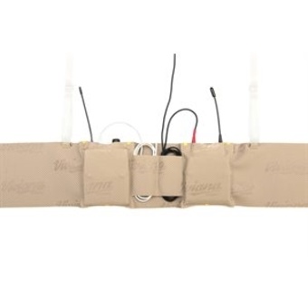 Ursa Waist Strap with Two Big Pouches for Wireless Transmitters (Small, Beige)