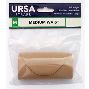 Ursa Waist Strap with Small Pouch for Wireless Transmitters (Medium, Beige)