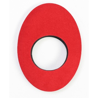 Bluestar Large Oval Eyecushion (Ultrasuede, Red)