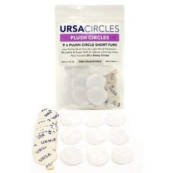 Ursa Plush Circles Lav Covers (9x White, with 30 Stickies)
