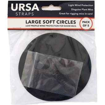 Ursa Large Soft Circles Mic Covers (5x, Black)