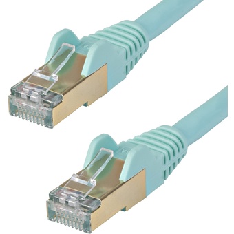 StarTech Cat6a Ethernet Cable STP (1.5m, Aqua)