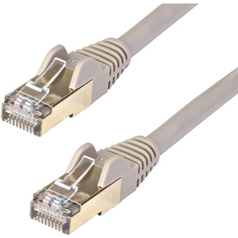 StarTech Cat6a Ethernet Cable STP (0.5m, Grey)