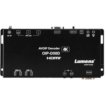 Lumens OIP-D50D 4K HDMI / VGA AVoIP Decoder