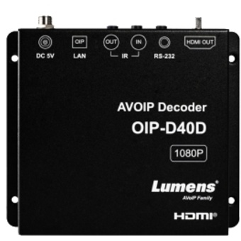 Lumens OIP-D40D 1080p HDMI AVoIP Decoder