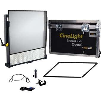 Fluotec CineLight Studio 120 Quad 2x2 Tunable Long Throw LED Light Panel Yoke Mount Kit