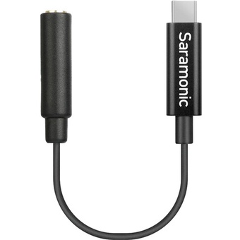  Saramonic Apple Lightning Connector to Female 3.5mm TRRS Audio Jack  Adapter Cable 3 (7.6cm) (SR-C2002) : Electronics