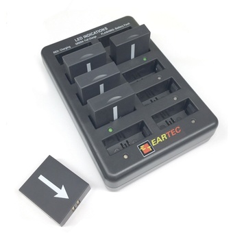 Eartec CHLX10E Multi-Port Charging Base with Adapter for 10 Batteries
