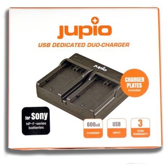 Jupio Sony L-Series USB Dual Charger for NP-F Batteries