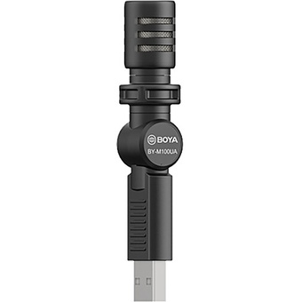 Boya BY-M100UA Ultracompact Condenser Microphone with USB Type-A Connector