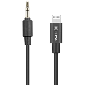 BOYA BY-K1 3.5mm TRS Male to Lightning Adapter Cable