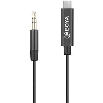 Boya BY-K2 3.5mm Male TRS to Male Type-C Adapter Cable (20cm)