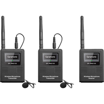 Saramonic SR-WM2100 2-Person Camera-Mount Digital Wireless Omni Lavalier Microphone System