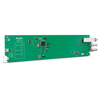 AJA OG-FIDO-R-12G-ST 1-Channel 12G-SDI/ST Single Mode ST Fiber Receiver - DashBoard Support