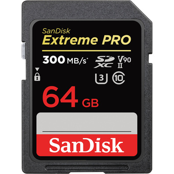SanDisk 64GB Extreme PRO SDXC UHS-II Memory Card (3-Pack)