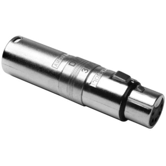 Amphenol XLR Series 3 Pin In-Line Cable Connector (Silver Plating, Nickel)