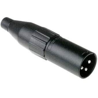Amphenol AC Series 3 Pin XLR DMX Blocker (Male, Black)