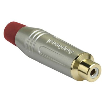 Amphenol RCA Series Cable Connector (Red, Female)