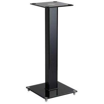 Brateck 60cm Aluminium/Glass Floor Standing Book Shelf Speaker Stand (Pair)