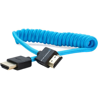 Kondor Blue Coiled HDMI Cable (30 to 60cm)