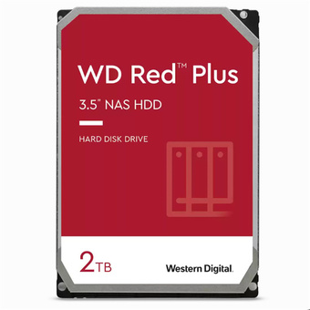 Western Digital Red Plus 2TB SATA 3.5" IntelliPower 128MB 5400RPM NAS HDD
