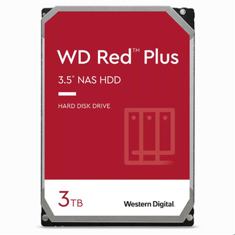 Western Digital Red Plus 3TB SATA 3.5" IntelliPower 128MB NAS HDD