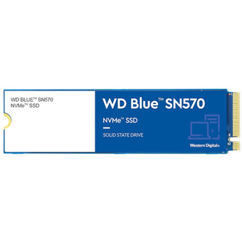 Western Digital Blue 500GB SN570 PCIE M.2 2280 3D NVMe SSD