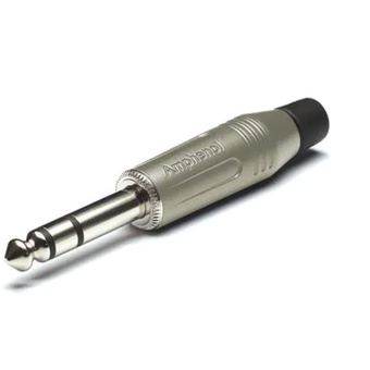 Amphenol M Series Straight End Stereo Jack (Nickel Plated)