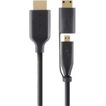 Belkin Essential High Speed Micro HDMI Cable w/Mini Adapter (2m)