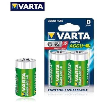 Varta Rechargable Ni-MH 3000mAh D Batteries (2pk)