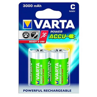 Varta Rechargeable Ni-MH 3000mAh C Batteries (2pk)