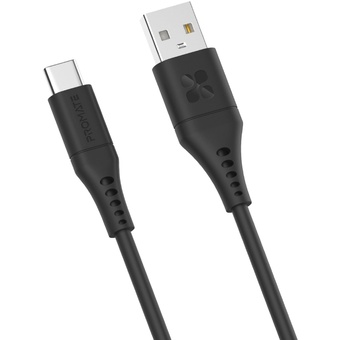 Promate PowerLink USB-A to USB-C Cable (2m, Black)